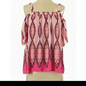 KAARI BLUE Cold-shoulder Boho Top XS